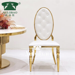 Gold Stainless Steel Chair