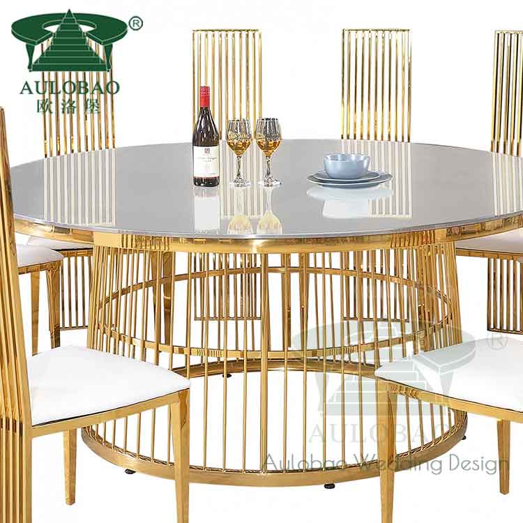 Banquet Hall Golden Ikea Center Table Aulobao