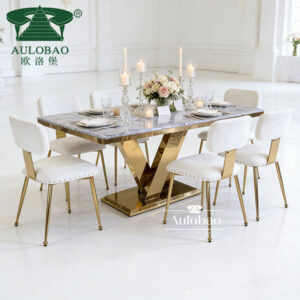 Dining Table Marble Top