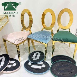 Gold Steel Frame Stackable Washington Gold Chairs Wedding
