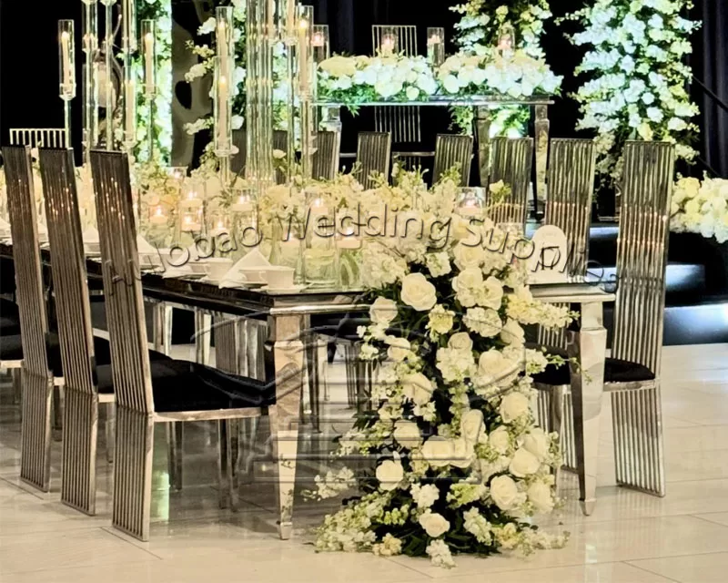Silver Wedding Table