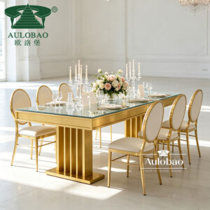 Mirror Glass Dining Table