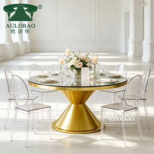 Gold Dining Table Set
