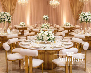 Cylindrical Design Is Redefining Luxury Banquet Furniture