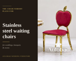 Stainless Steel Waiting Chairs for Weddings