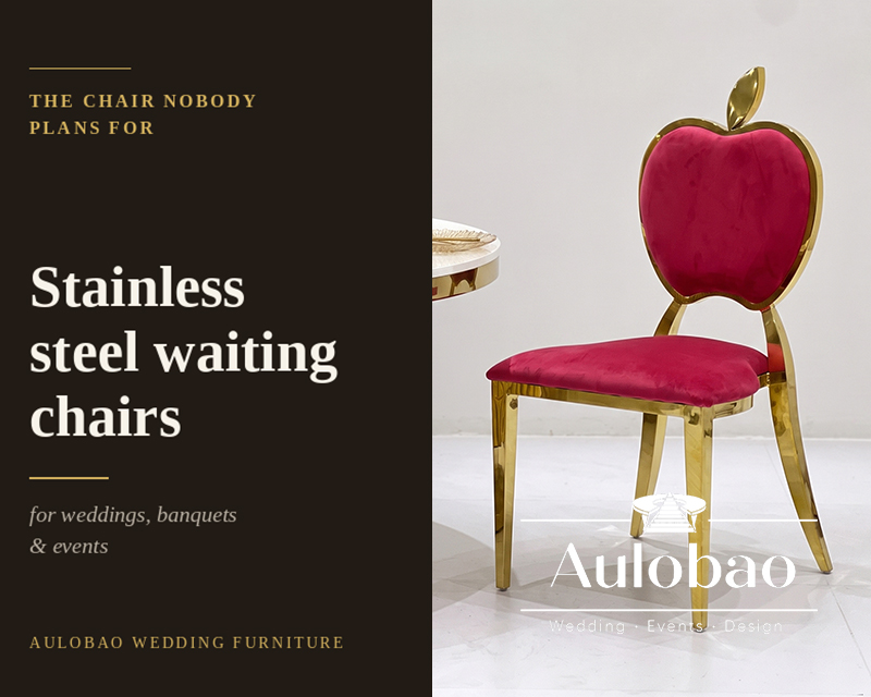 Stainless Steel Waiting Chairs for Weddings