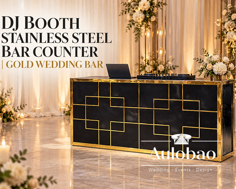 DJ Booth Stainless Steel Bar Counter